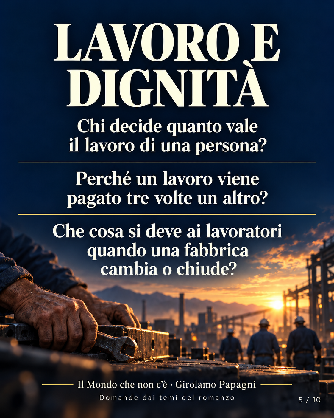 LAVORO E DIGNITÀ. Chi decide quanto vale il lavoro di una persona?. Perché un lavoro viene pagato tre volte un altro?. Che cosa si deve ai lavoratori quando una fabbrica cambia o chiude?